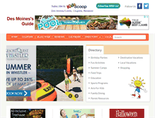 Tablet Screenshot of desmoineskidsguide.com
